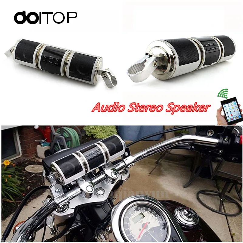 DOITOP водонепроницаемый мотоцикл BlueTooth колонки аудио радио звуковая система стерео колонки MP3 USB Поддержка TF карта с fm-радио