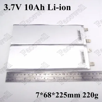 

4p 766225 lithium battery 3.7v 10Ah can DIY for 12v 24v 36v 48v battery pack for lithium battery tester akumulator 12v 10Ah cell