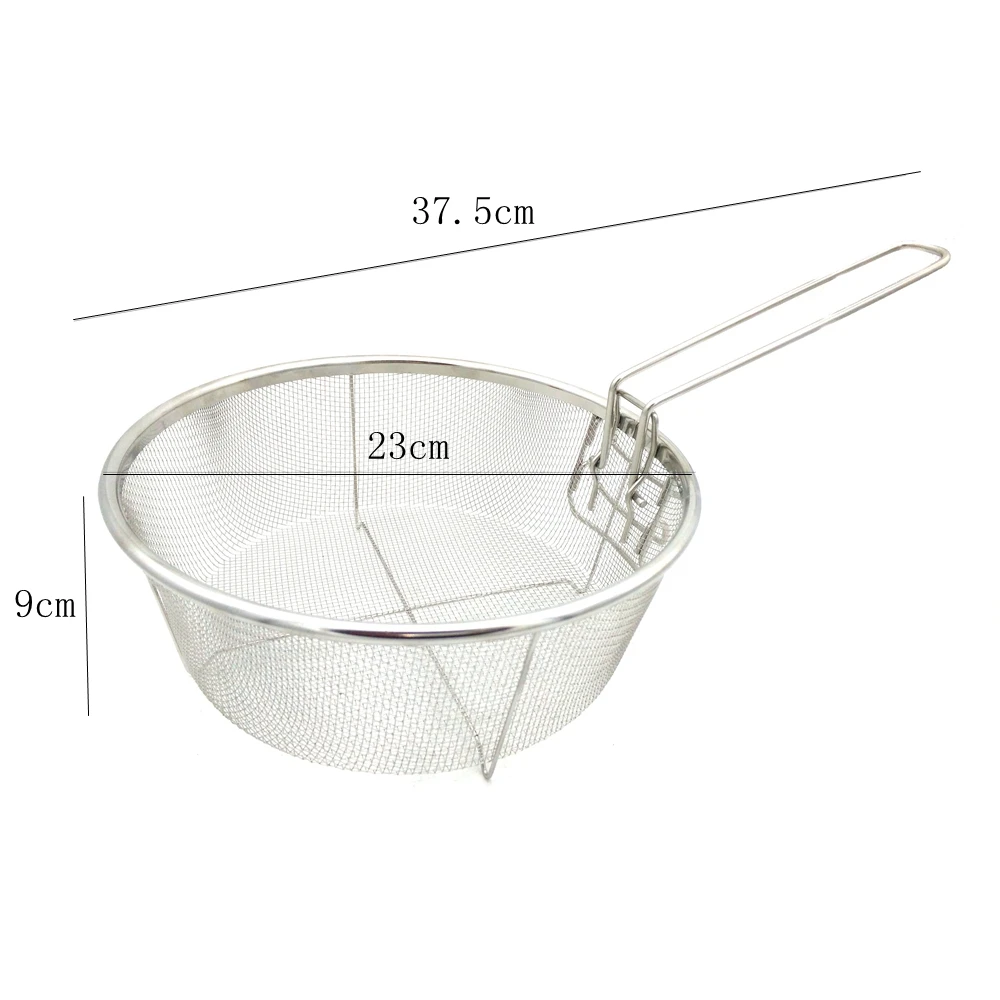 Подметальные корзины для жарки фритюрница из нержавеющей стали корзина ситечко сервировка Презентация пищи инструмент для приготовления пищи корзина для картофеля фри