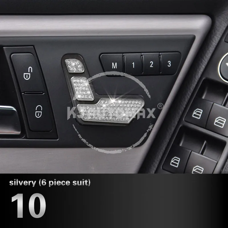 KJAUTOMAX для Mercedes Benze C200 c180 c260 c300 кристалл украшение автомобиля стиль коробка для хранения выход кольцо регулятор громкости