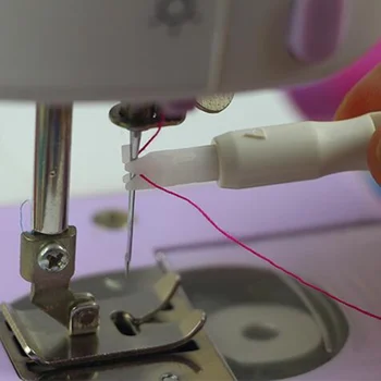 

Hot sale portable needle threader insertion applicator handle thread for sewing tool accessories.