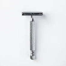 Maquinilla de afeitar de doble filo Manual para hombre, cuchilla de afeitar clásica, 1 MANGO y 1 hoja de doble filo (Yingjili RD201)