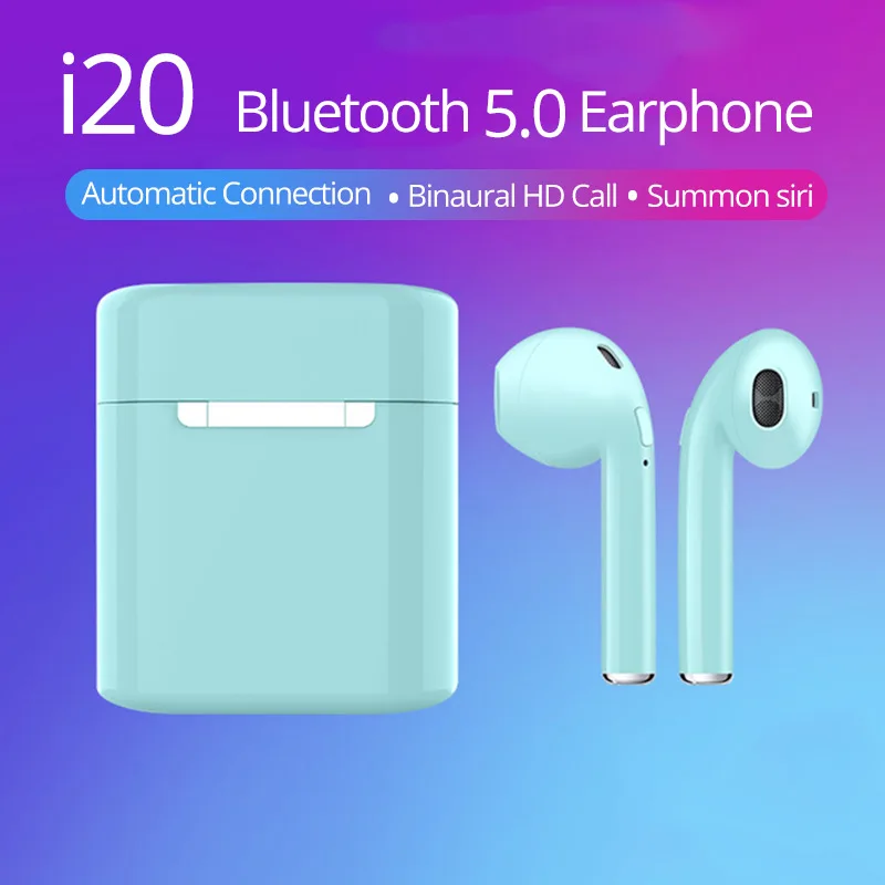

Wireless Bluetooth Earphones i20 TWS In-ear Earbuds Headsets headphones With microphone pk i60 i18 i15 i16 i18 For iPhone Xiaomi