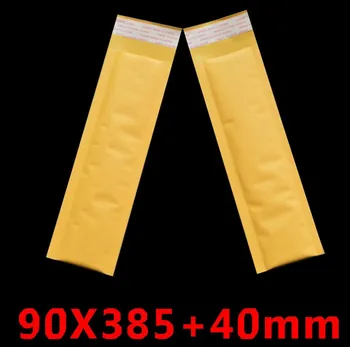 

50pcs/lot 8*25+4cm/9*38.5+4cm Long Shape Kraft Paper Bubble Mailing Bag Yellow mailing bag Poly Mailers Padded Shipping Envelope