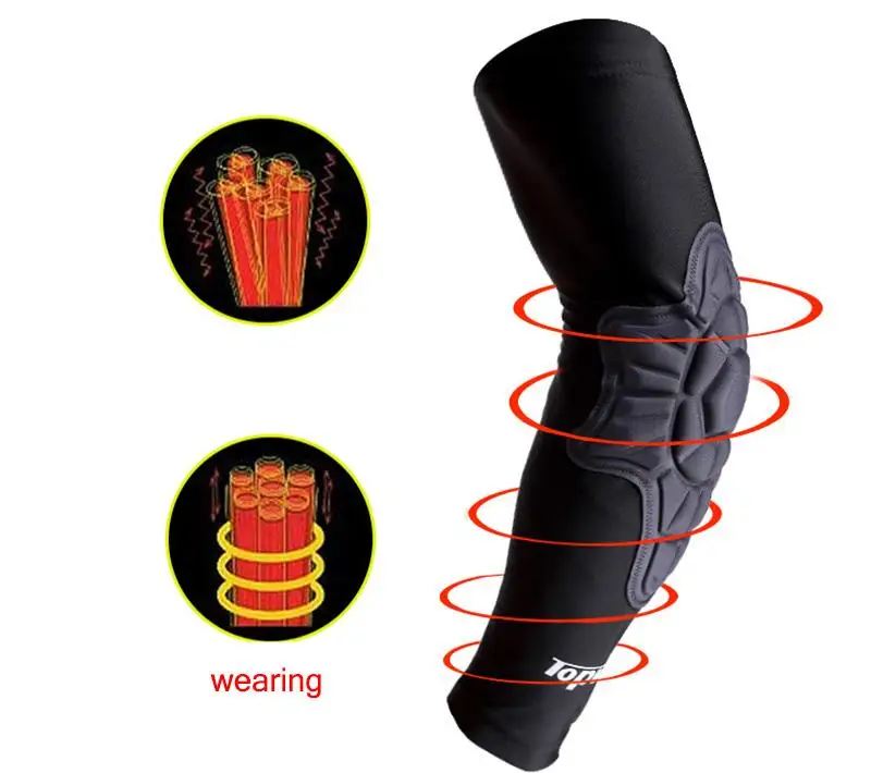 Breathable Sports elbow Protector Crashproof Basketball Soccer Moisture Guards Pads Arm Sleeve 5