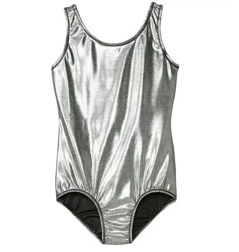 Women  Gymnastics Clothes Shiny Spliced  Tank Dance Leotard For Class Stage Performance (6)