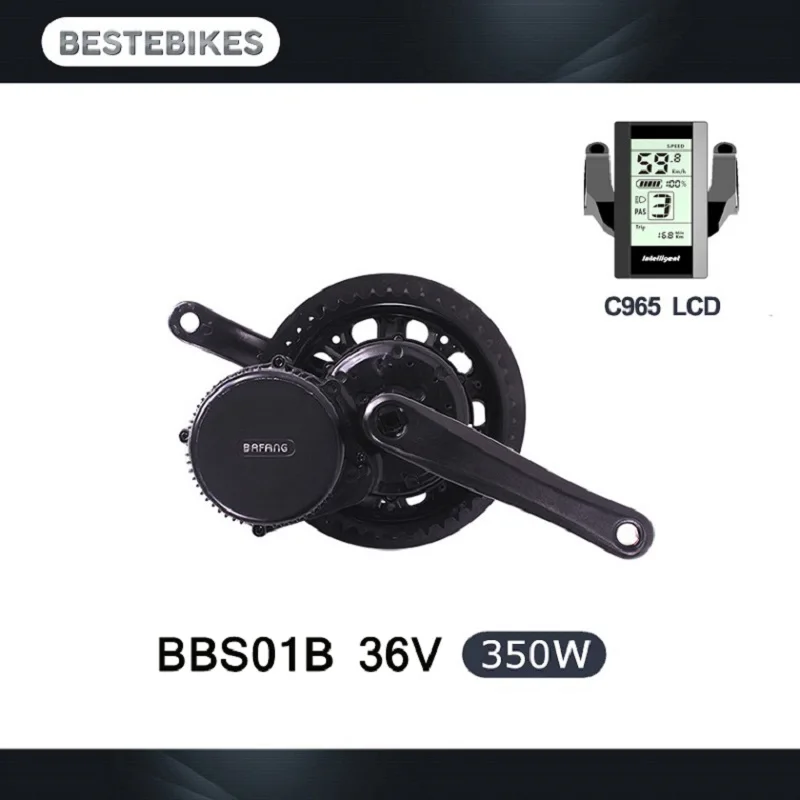 Perfect No tax free ship bafang mid motor BBS01B BBS01 36V 350W mid drive electric motor kit 1