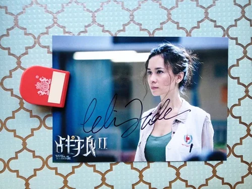 Hand signed Celina Jade фото с автографом 5*7 китайский актер 2 версии 062019