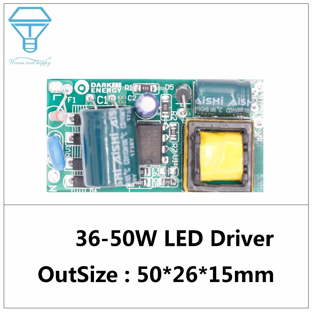 

LED Driver 8W-50W Power Supply Constant Current 290-300mA Automatic Voltage Control Lighting Transformers For LED Lights DIY