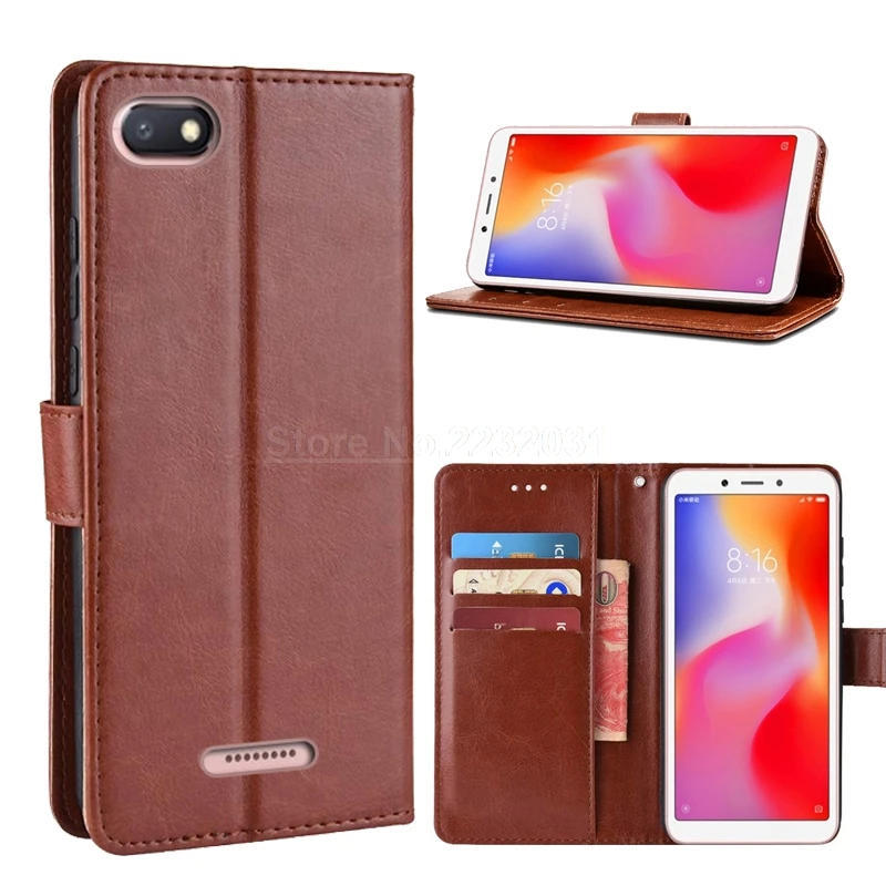 

Case For Xiaomi Redmi 6A Case Leather PU Wallet Luxury Cover Xiomi Xiaomi Redmi 6A Case Flip Cover on Xiaomi Redmi 6A Cover