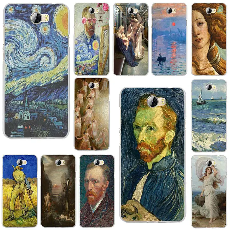 

For Huawei P8 P9 P10 P20 P30 Mate 10 Pro Honor 7X 9 Lite 2017 Shell Soft TPU Silicon Phone Cases Classical Oil Painting Van Gogh