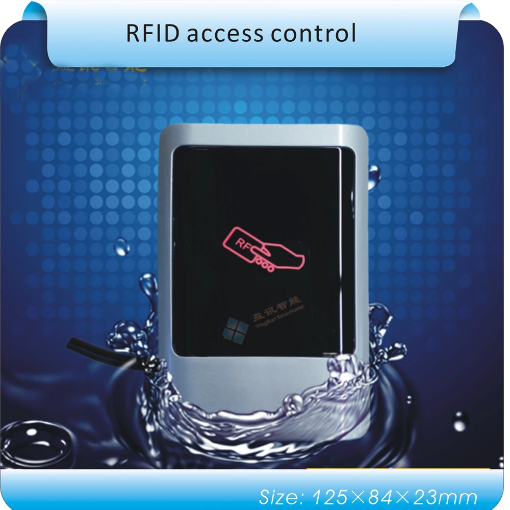 DIY easy waterproof acrylic panel 125KHZ EM RFID access control system/ free send 10pcs crystal keyfobs+2 pcs admin card admin