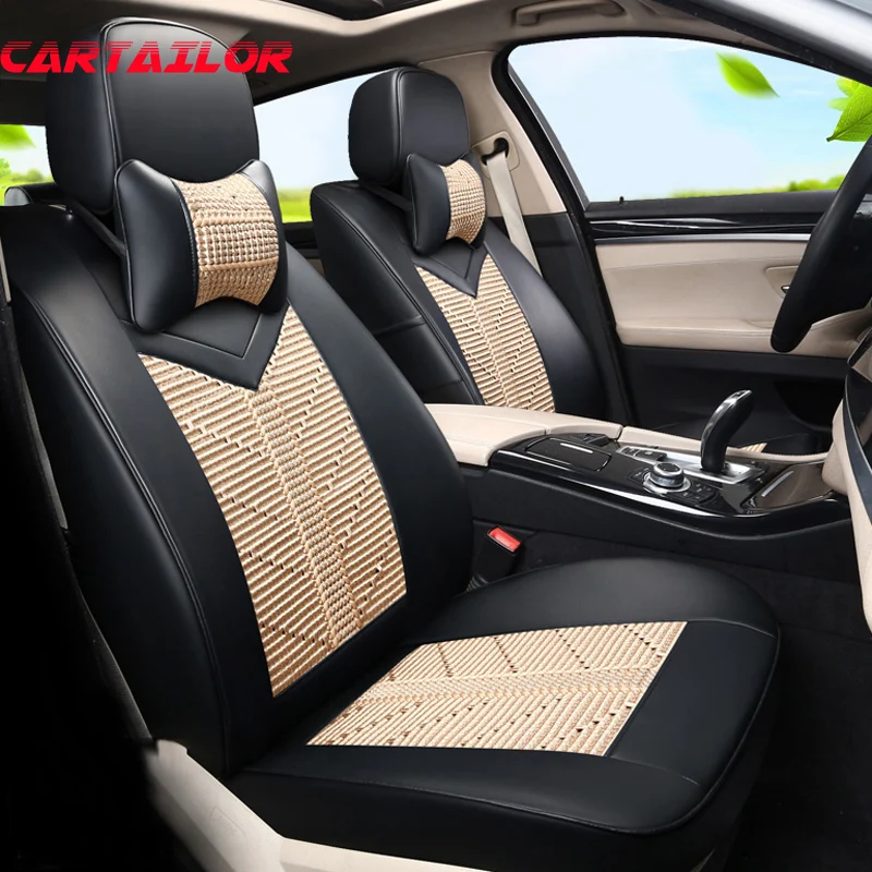 CARTAILOR Car Seat Covers Black for Infiniti q50 q50l Cover Seat Car
