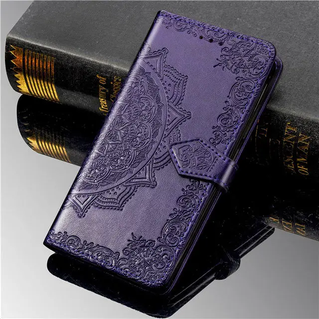 Flip Case For OPPO Reno Ace 2 Z 10x Zoom 5G luxury case Realme 3 5 Pro X C2 Embossed Leather Wallet Stand Book Cover phone cases