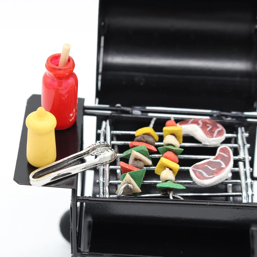 1/12 Dollhouse Furniture Miniatures Oven with Foods Kitchenware Decoration Great decoration/accessories for 1/12 scale dollhouse