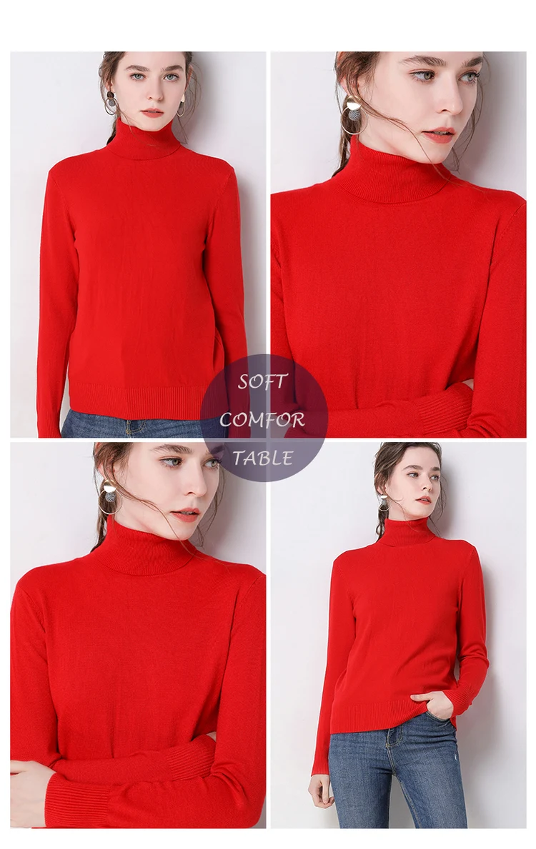 Autumn Winter sweater women turtleneck cashmere sweater knitted pullover women sweter fashion sweaters new Plus Size tops