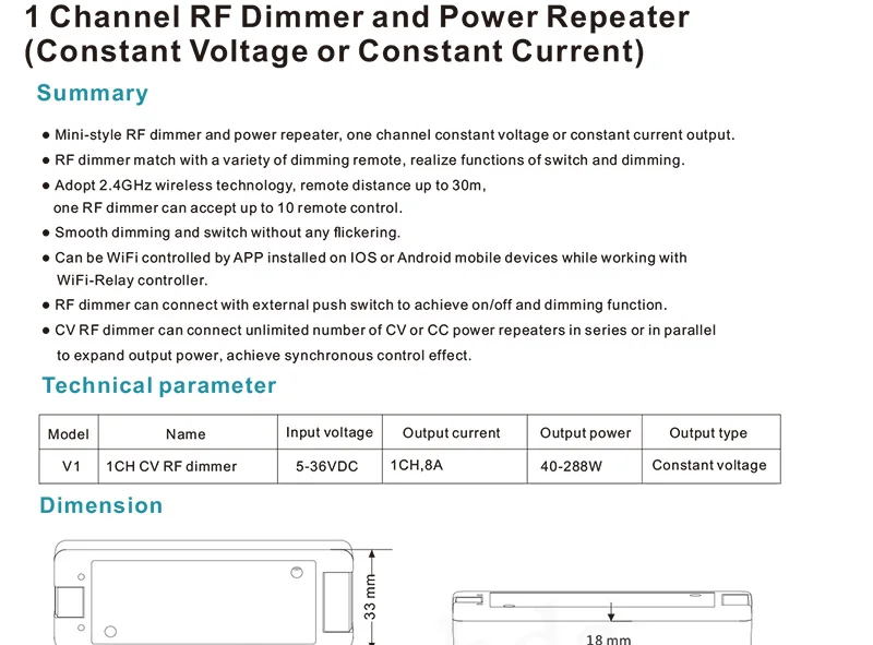 Светодиодный диммер 12V 5V 24V 36V 8A PWM Беспроводной rf 2,4 г 4 зоны светодиодный сенсорный пульт дистанционного управления диммер для одного цвета светодиодный полосы светильник