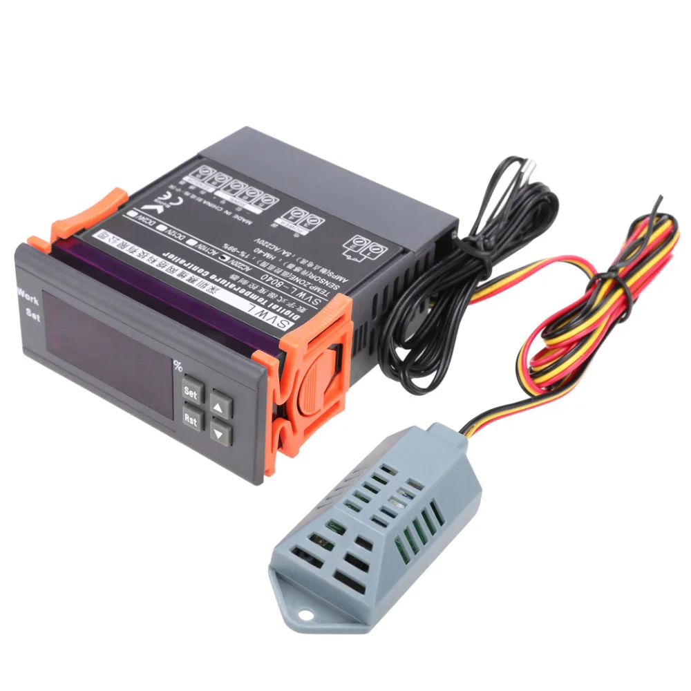 

220V Digital Air Humidity Controller Digital Controller Meter Sensor Hygrometer Hygrostat Station meteoDe Umidita Di Controllo