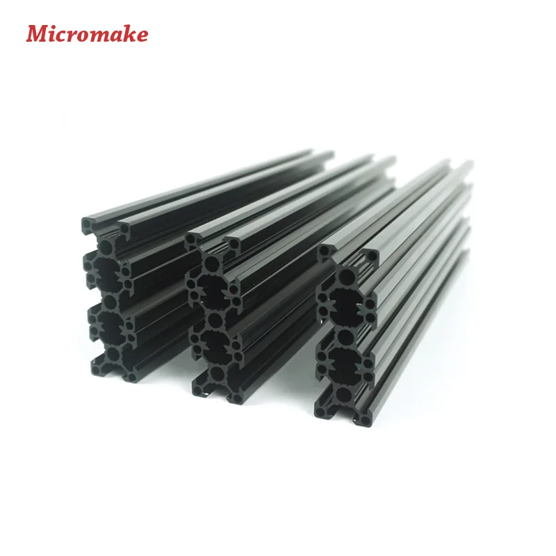 Micromake 3d принтеры запчасти V slot Rail алюминиевый профиль экструзии 2020 12 шт./лот Cutted