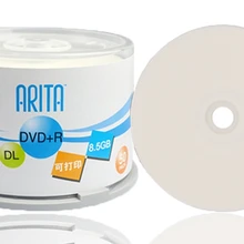 DVD+ R 8,5 GB двухслойный D9 8X240 мин 50 шт./лот