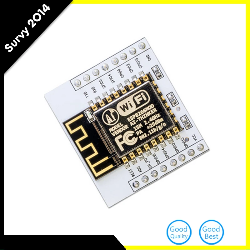 1 шт. ESP8266 ESP-12F Wi-Fi Беспроводной микроконтроллер модуль + IO IDE испытания |