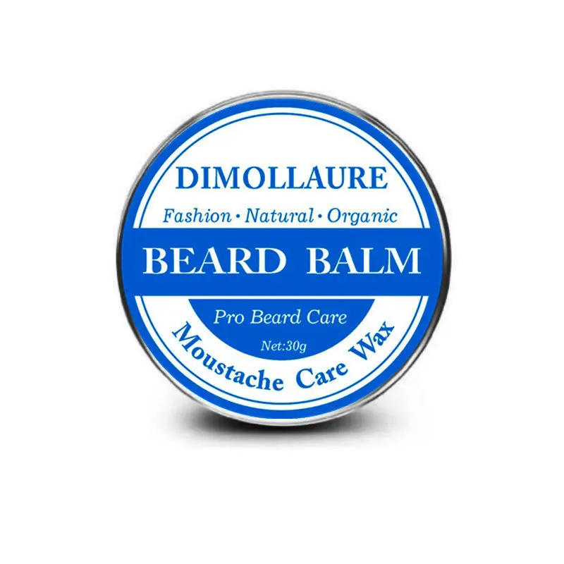 Dimollaure Natrual Бальзам для бороды кондиционер для бороды Pro рост бороды органические усы воск пчелиный увлажняющий разглаживающий средства