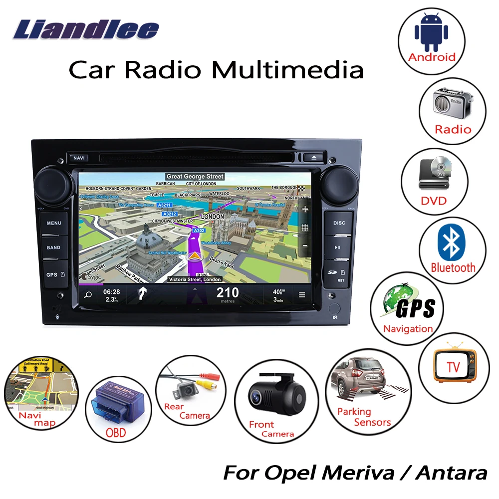 Sale Liandlee For Opel Meriva / Antara 2003~2015 Android Car Radio Player Maps GPS Navi Navigation Camera CD DVD OBD TV HD Screen 10