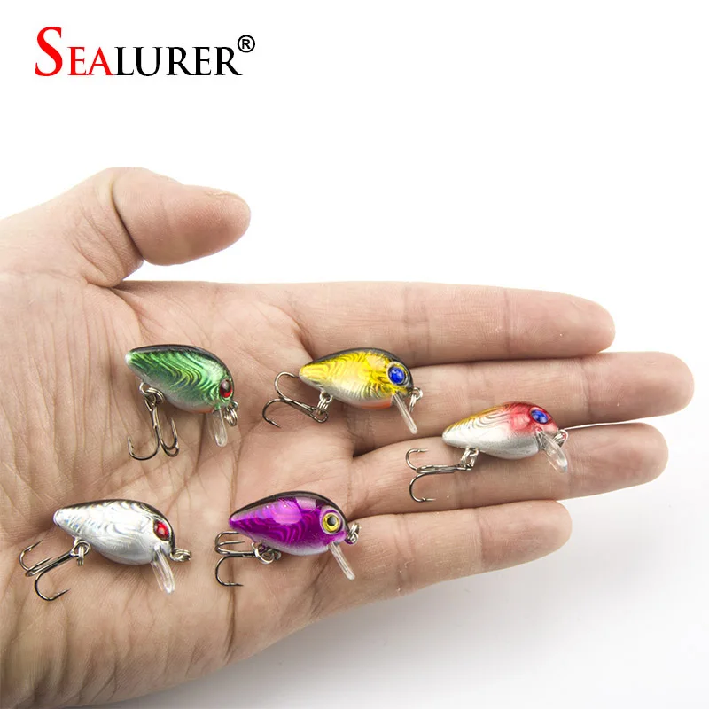 

1PCS/lot Fishing Lure Swimbait 3cm 1.5g Hard Plastic Crankbait Wobblers Diving Artificial Fishing Bait