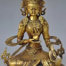 S00777 1" китайский бронзовый свинка buddhis1m Ваджрасаттва Кван-Инь Бодхисаттва статуя будды