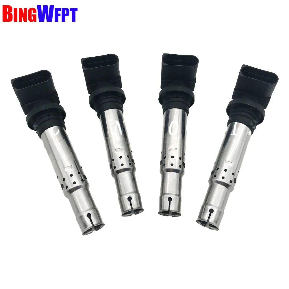 Высококачественные Новые 4 шт. OEM:036905715G 036905715F 036 905 715 F катушки зажигания для VW Beetle
