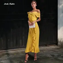 1pcs High waist Ladies Plus size Sexy party dresses 2019 Summer cotton blend Splicing Ruffles Dress women's Skinny mermaid Dress