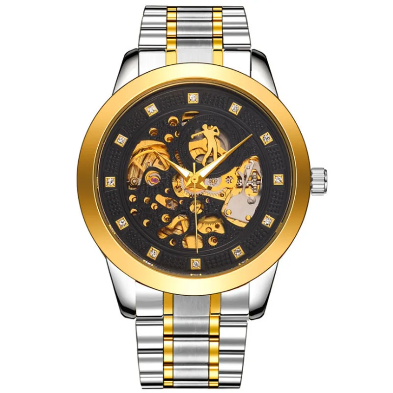 

Steel band men's watch non - mechanical trend casual waterproof stylish male 2018 new atmosphere quartz watch.