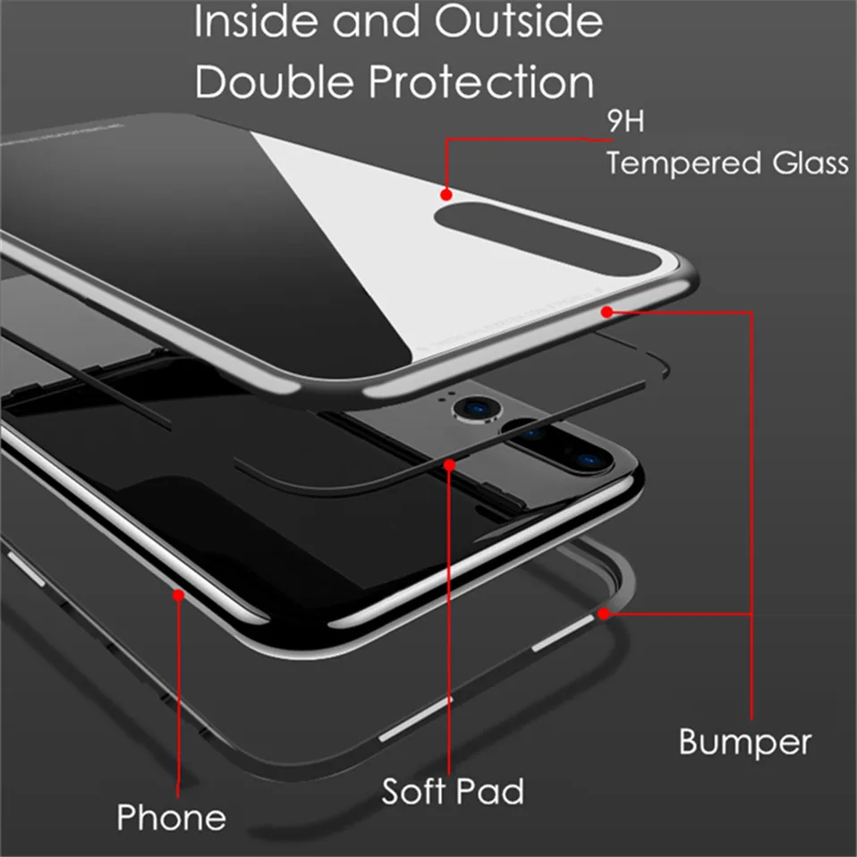 Magnetic Flip case For Huawei P20 lite 03