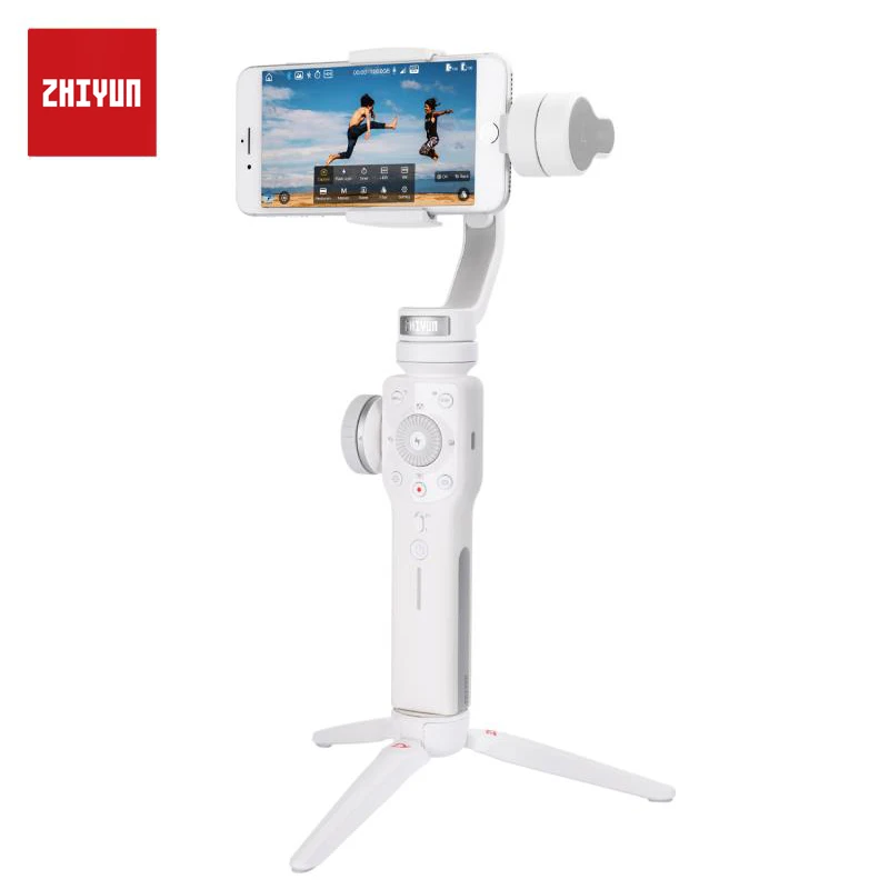  ZHIYUN Official Smooth 4 3-Axis Gimbal Stabilizer for iPhone XS Max XR 8 plus Gopro Hero 5 SJCAM SJ