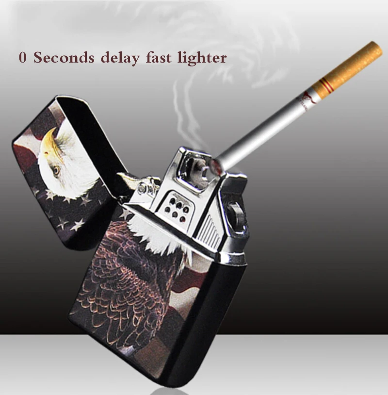 GERUI Популярные USB Зажигалка электронные Перезаряжаемые Боковая кнопка-переключатель фонарь Зажигалка импульсно-дуговая Зажигалка Ветрозащитная сигарета 220V