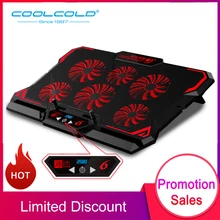 COOLCOLD ноутбук кулер два usb порта шесть охлаждающий вентилятор охлаждающая подставка для ноутбука Подставка для ноутбука 12-17 дюймов для ПК ноутбук