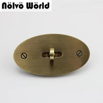 

1 Set 73*40Mm Repair Turn Lock Standard Antique Silver Color Bolsas Bags Handbags Twist Lock Closured Locks Replacement