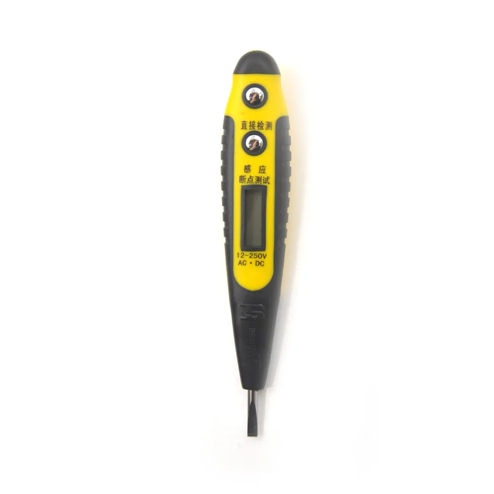 1PC Elec c Test Pen AC/DC Non-Contact Voltage Digital Detector Tester 12~250V Voltage LED Light Indicator Pen Volt