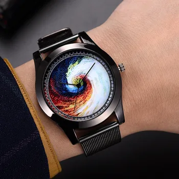 

Luxury Watch Women Dress Bracelet Watch Fashion Colorful Fashion Luxury Universe Black Hole With Watch Ladies Quartz Clock #50