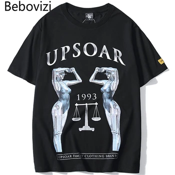 

Bebovizi Harajuku Balance Scales Print Tshirts Clothes Fashion Streetwear Hip Hop T Shirts Casual Short Sleeve Tops Tees Homme