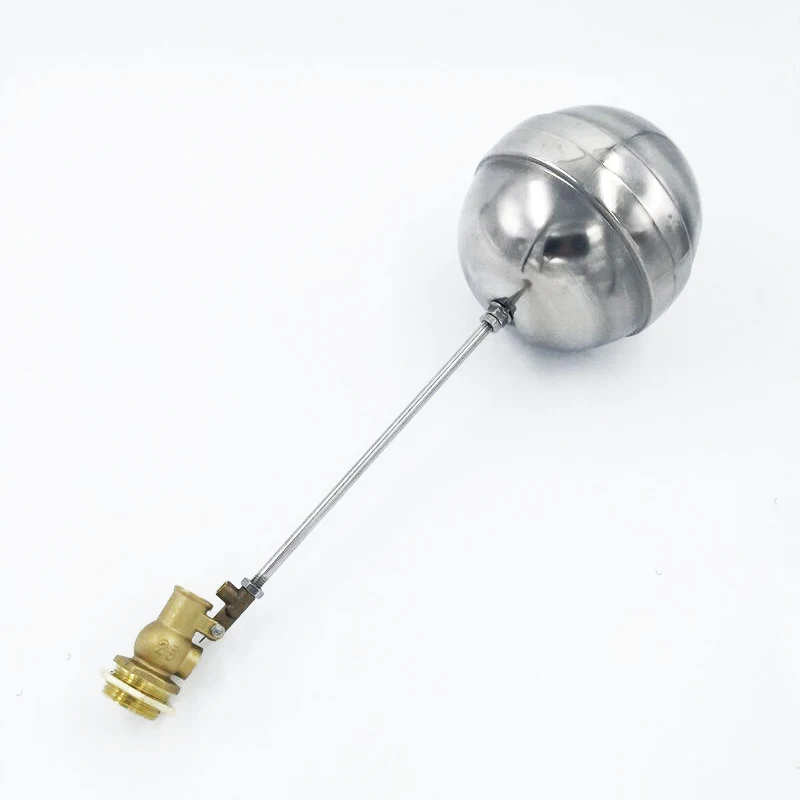 Плавающий клапан DN15 DN20 DN25, бак, жидкостный уровень, металлический, герметичный, поплавковый клапан, внешняя резьба, латунный корпус