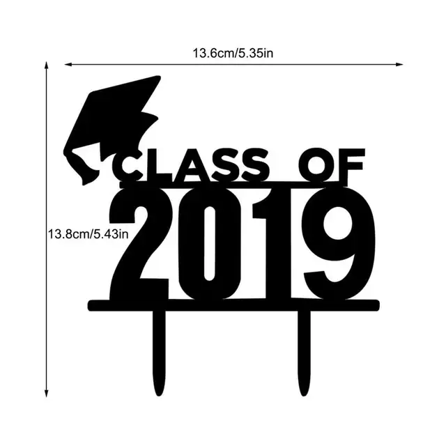 New Cake Decoration Inserted Card University High School Trencher