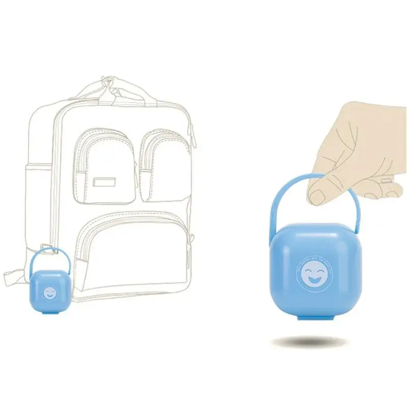 Портативный контейнер для соски смайлик соски для новорожденных Колыбель Чехол держатель пылезащитный детский дорожный контейнер для хранения сосок