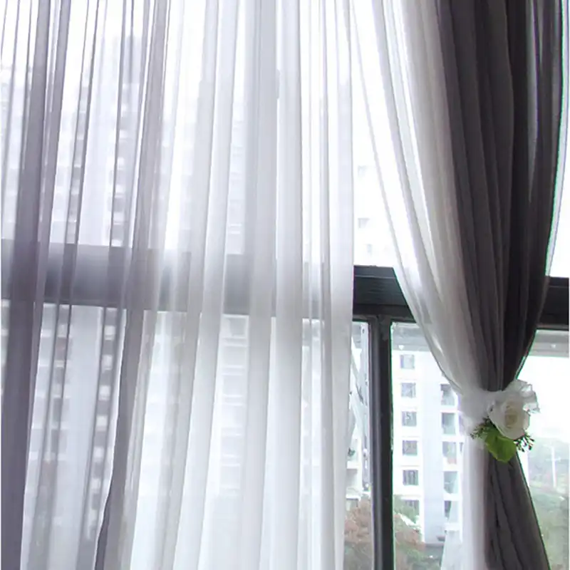 Multicolor Modern Solid Cheap Curtains Short Kitchen Curtain Small