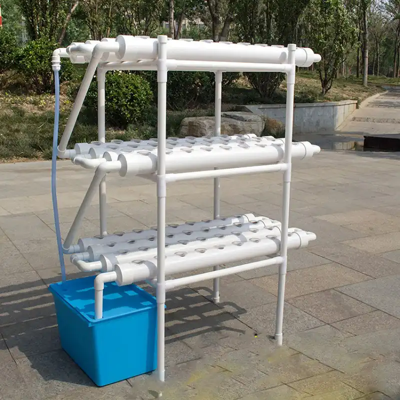 3 layer 12 PVC pipe NFT hydroponic systems planting vegetable hydroponics plastic AliExpress