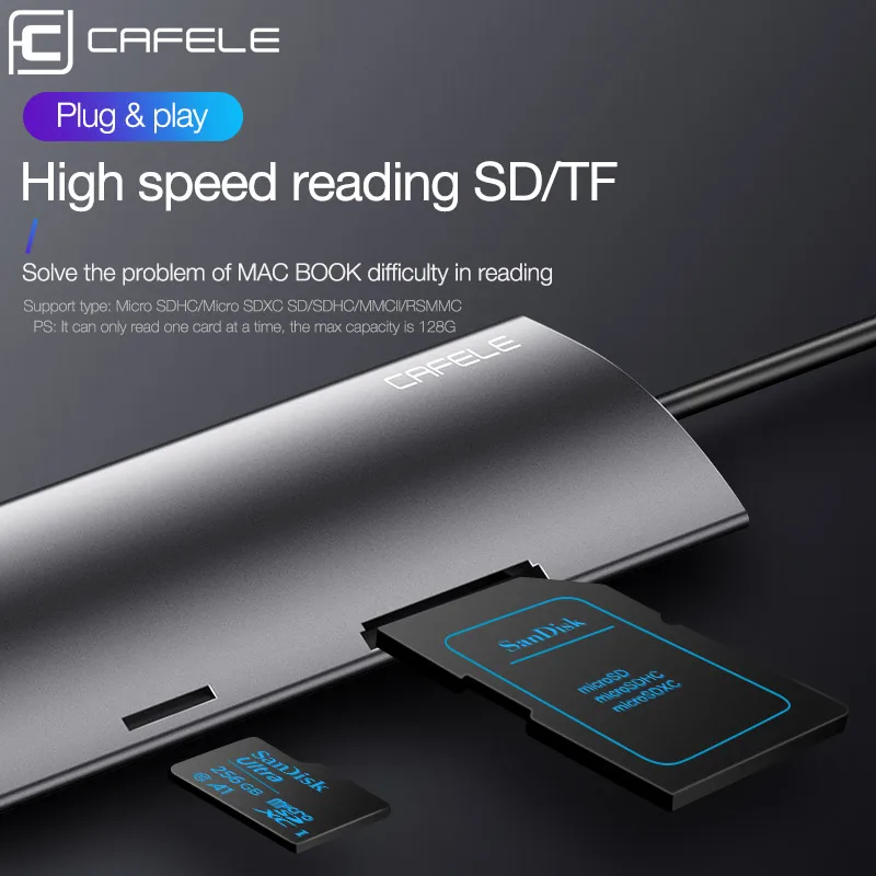 Cafele 9 в 1 Тип C концентратор к USB 3 0 HDMI Мульти адаптер для Macbook Pro Huawei Mate 10 20 pro сплиттер