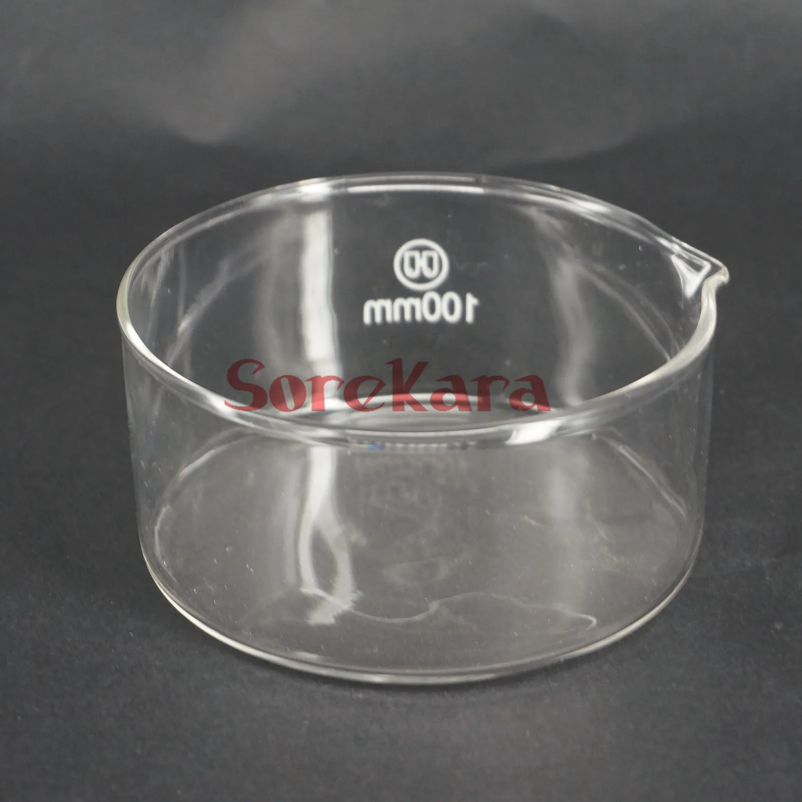 100 мм стандартная тарелка с носиком для химической лаборатории|bottom| |