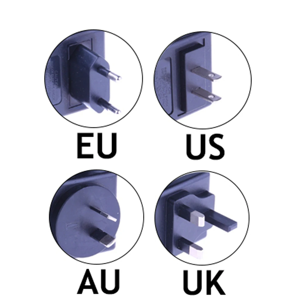 GADINAN EU AU UK US штепсельная вилка 12V 1A 5,5mm x 2,1mm источник питания AC 100-240V для адаптера постоянного тока для камеры видеонаблюдения/ip-камеры