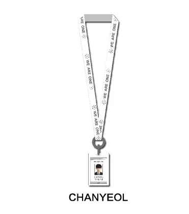 Youpop EXO EXO-K EXK-M LUHAN альбом студенческий K-POP бейдж держатель с хлопковым шейным шнурком офисные и школьные принадлежности GHP003 - Окраска металла: CHANYEOL