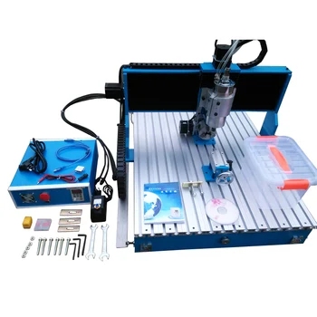 

LY CNC 6090 2200W spindle Linear Guide Rail 3 4 axis metal engraving machine wood milling router